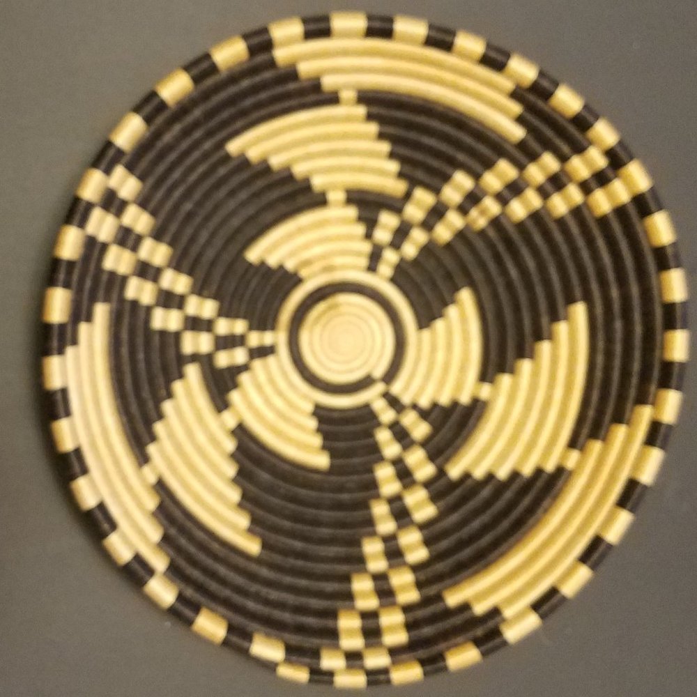 Macy's Rwanda Woven Basket NWT